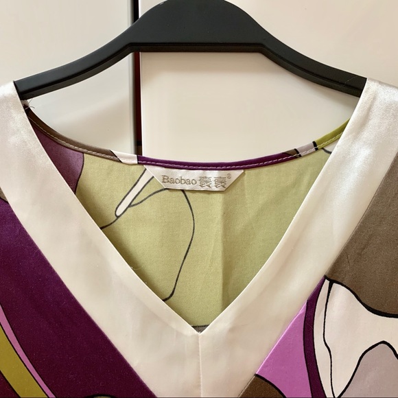 Pajama dress satin effect - Picture 4 of 7